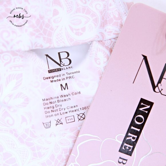 NWT Bundle of Noire Blanc Floral Workout Bra & Leggings Orange Pink White Women - Picture 10 of 12